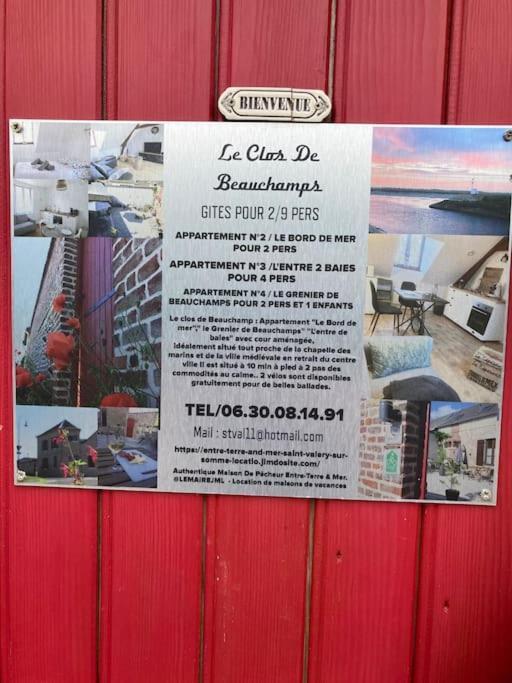 Le Clos De Beauchamp Appartement Le Bord De Mer 2 Velos Sont Disponibles Gratuitement سانت فاليري سور سوم المظهر الخارجي الصورة